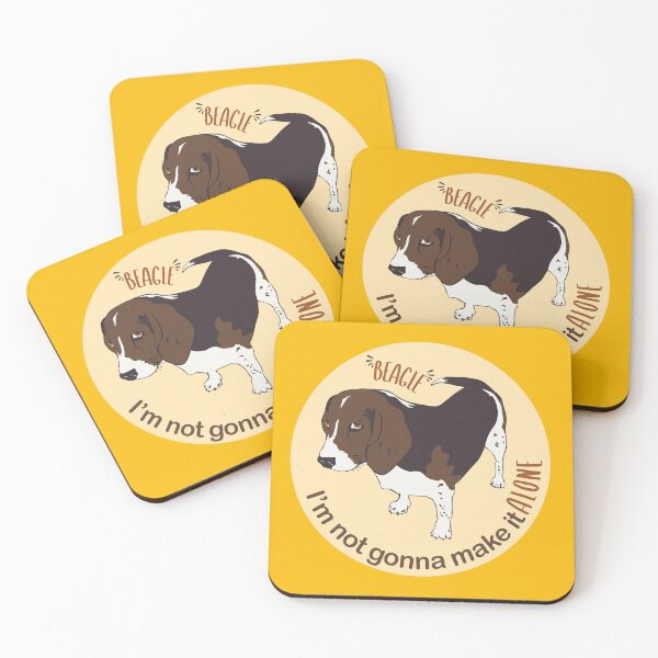 Item preview, Beagle: I'm Not Gonna Make It Alone designed and sold by PixelGrafiks.