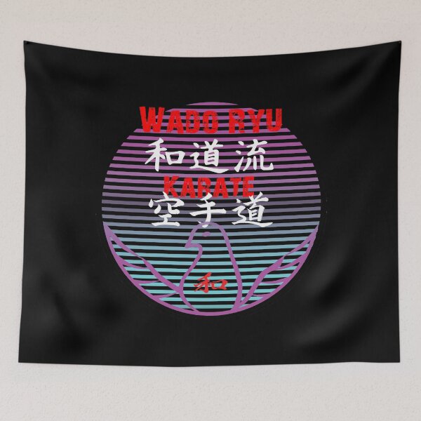 Item preview, Wado Ryu Karate Gradient Art Budo Design designed and sold by Zanshin-Art.