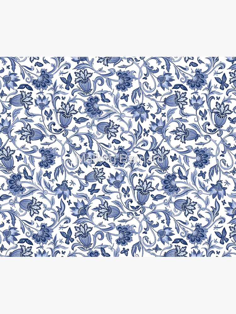 Aperçu 3 sur 3. Tentures avec l'œuvre Chaville bleu créée et vendue par mallorybernard.