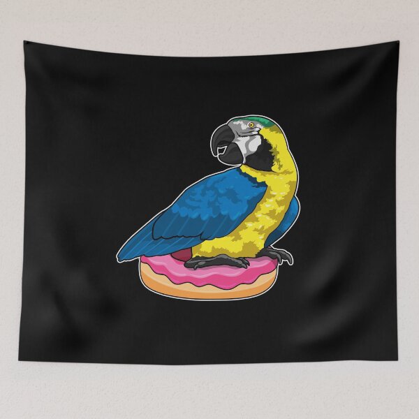 Item preview, Parrot with Donut designed and sold by Snabdesign84.