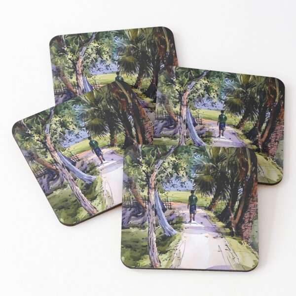 Item preview, Painting of a countryside road  designed and sold by VIVEK KUMAR RAI.