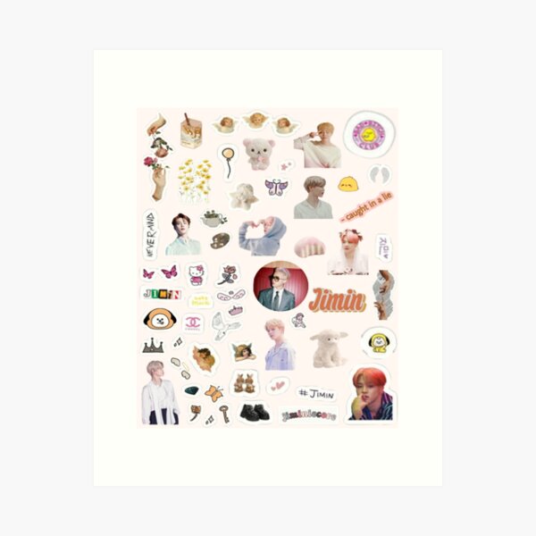 bts signature art prints redbubble