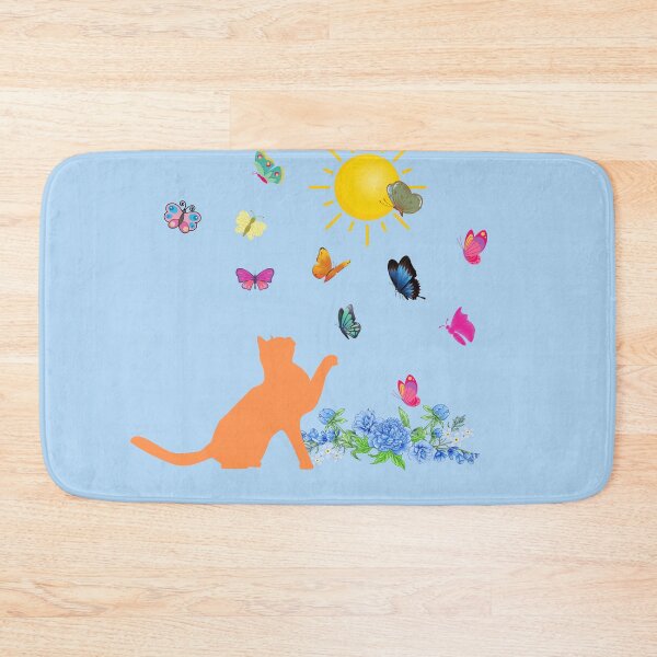 Item preview, Cat Catching Butterflies designed and sold by designlee.