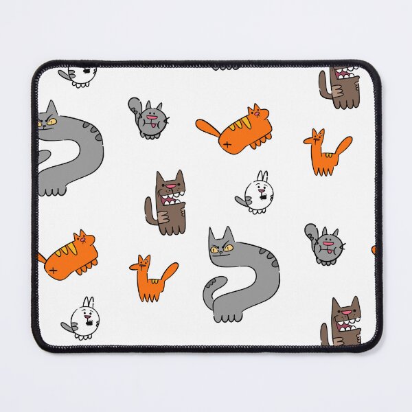 Item preview, Stylized cartoon cat sticker pack designed and sold by kukulgraphics.