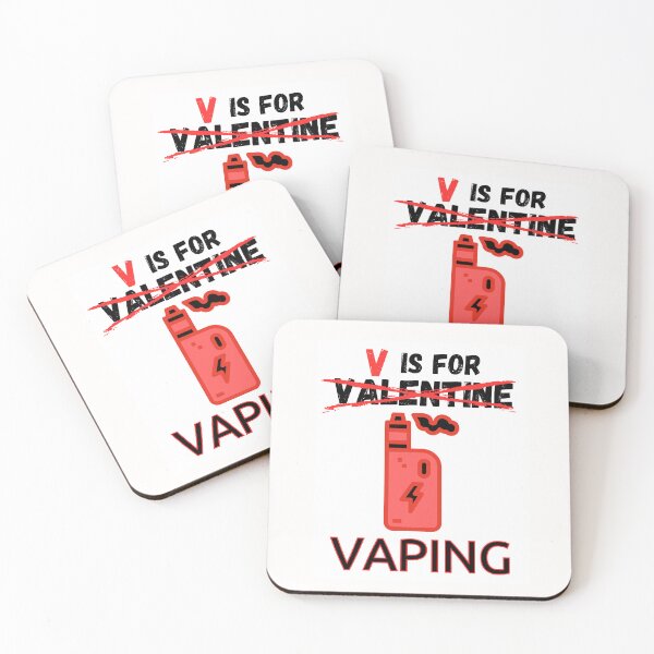 Item preview, V is for Vaping - Valentine's Day Gift designed and sold by NewHumansDesign.
