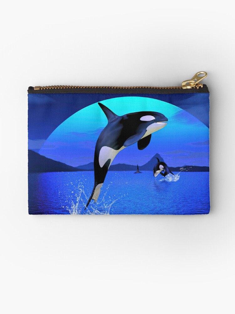 Orca 1 Zipper Pouch for Sale by Gatterwe