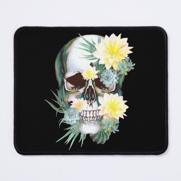 Item preview, Human anatomy Skull cactus succulents plants jellow designed and sold by Collagedream.