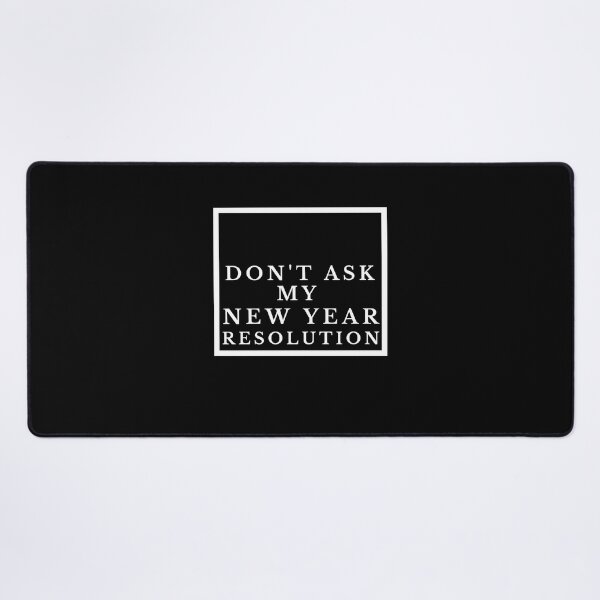 Item preview, New year resolutions - black designed and sold by ActRightToday.