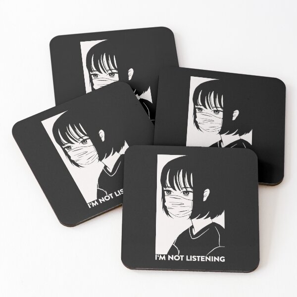 Item preview, I'm Not Listening Emo Aesthetic Japanese Antisocial Anime designed and sold by FalkDania.