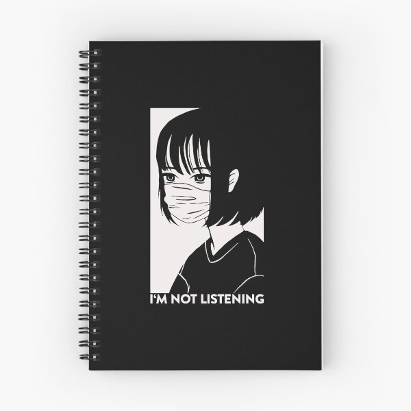 Item preview, I'm Not Listening Emo Aesthetic Japanese Antisocial Anime designed and sold by FalkDania.