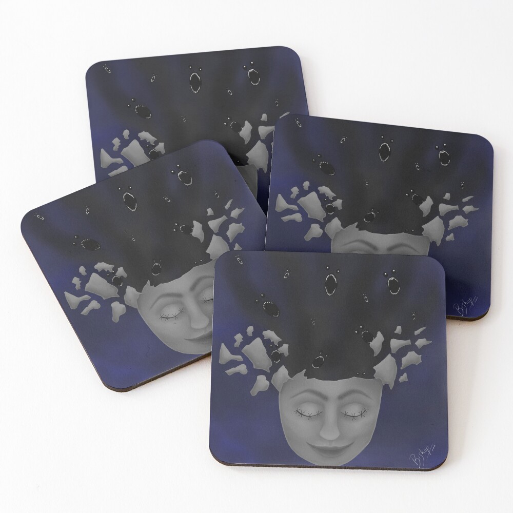 Item preview, Coasters (Set of 4) designed and sold by Hysteriart.