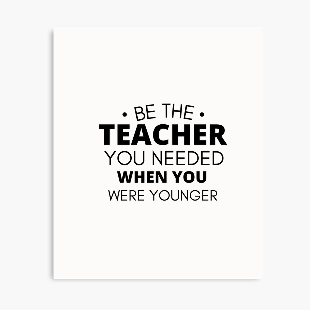 While We Teach matted print