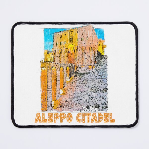 Item preview, Aleppo Citadel Syria - Historic Architecture Colorful Art Print designed and sold by NadalArtStudio.