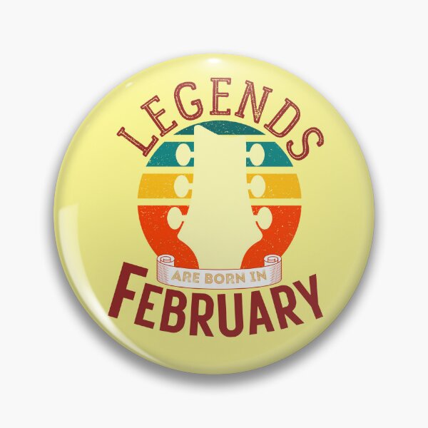 Item preview, Legends Are Born In February Guitarist Birthday Gift designed and sold by 12BarTees.