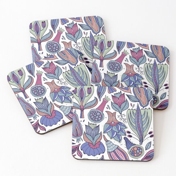 Item preview, Abstract Colorful Vintage Botanical Plant Collection designed and sold by silviaol.
