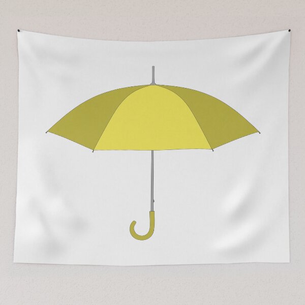 Item preview, Yellow umbrella hand drawn object designed and sold by EngineerGoC.