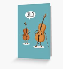 Cello! Grußkarte
