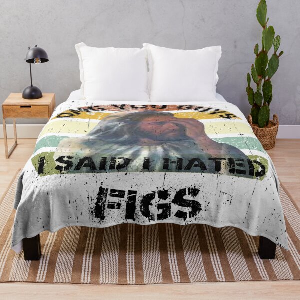Item preview, OMG You Guys I Said I Hated Figs LGBT Jesus Meme Cut Retro Sunset With Grunge Effect designed and sold by LuckyKermit.