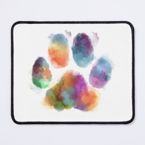 Item preview, Colorful Dog Paw Print Pink Blue Abstract Animal Lover Gifts designed and sold by Collagedream.