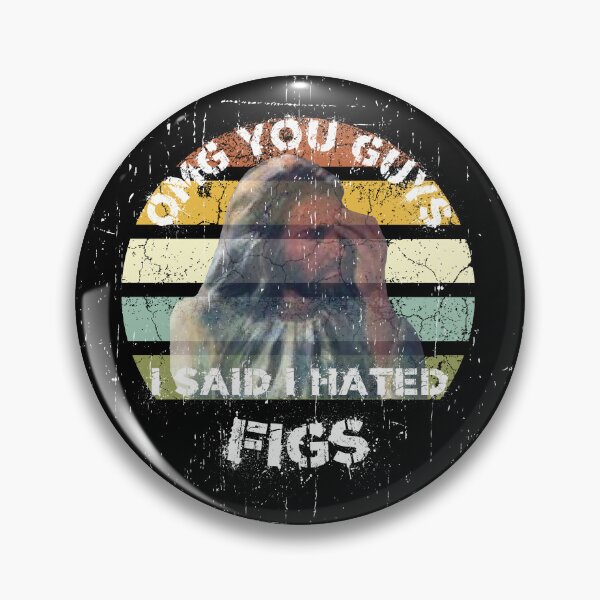 Item preview, OMG You Guys I Said I Hated Figs LGBT Jesus Meme Cut Retro Sunset With Grunge Effect In Black designed and sold by LuckyKermit.