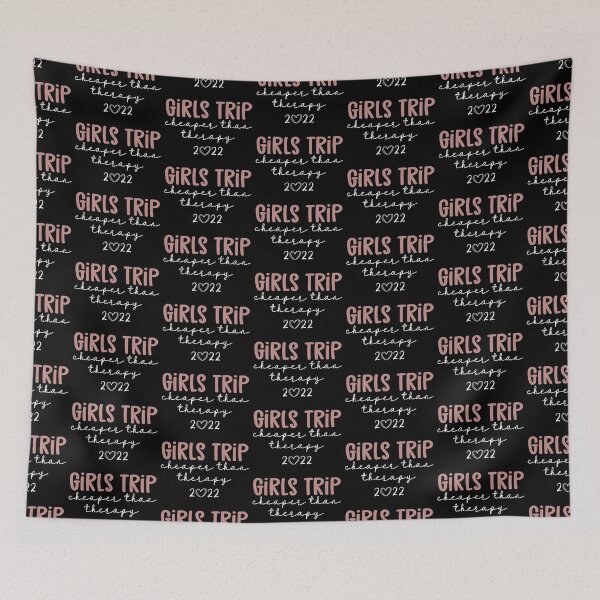 Item preview, Girls Trip cheaper than therapy 2022 | Girls weekend vacation 2022 designed and sold by Violet Treasures.