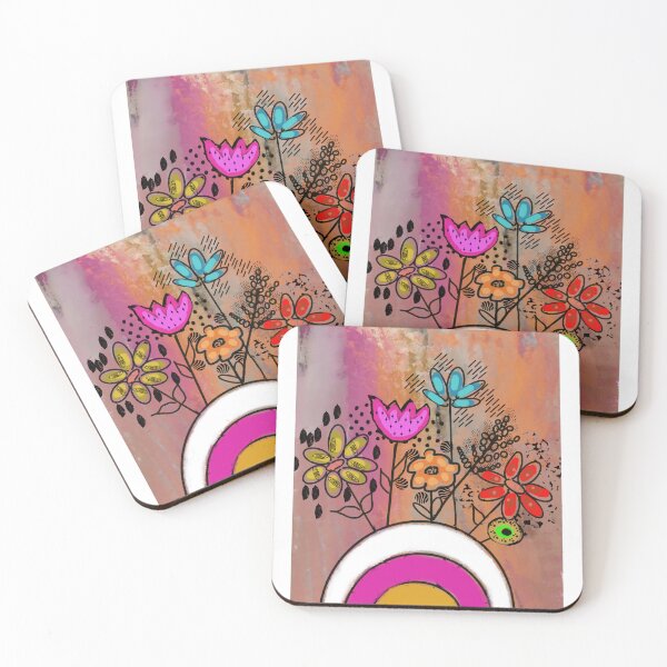 Item preview, Flower Rainbow art designed and sold by WendyBialek Designs.