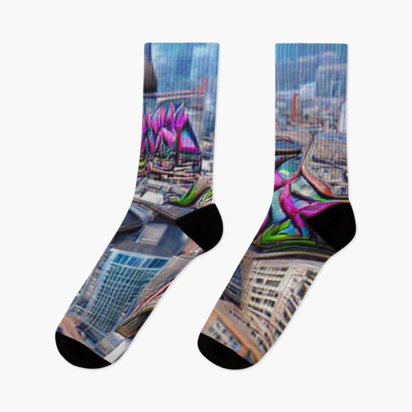 Item preview, City in graffiti style Art Work. designed and sold by Sloyar.
