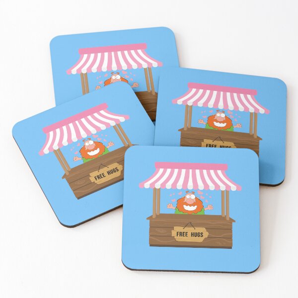 Item preview, Fun design free hugs, with a bearded gentleman offering hugs designed and sold by Martapp.