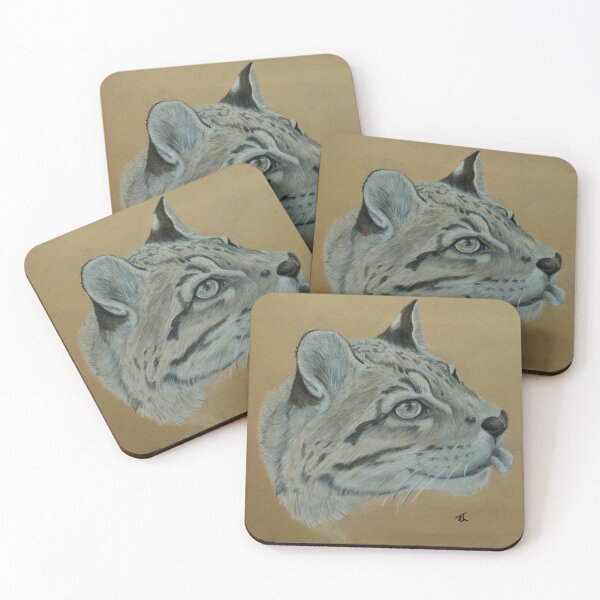 Item preview, Ocelot poking out its tongue - Chalk & Charcoal designed and sold by PoizenThorn.
