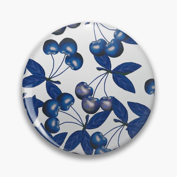 Item preview, Delicious cherries in classic blue, art by Miguel Matos Official designed and sold by MiguelMatosArt.