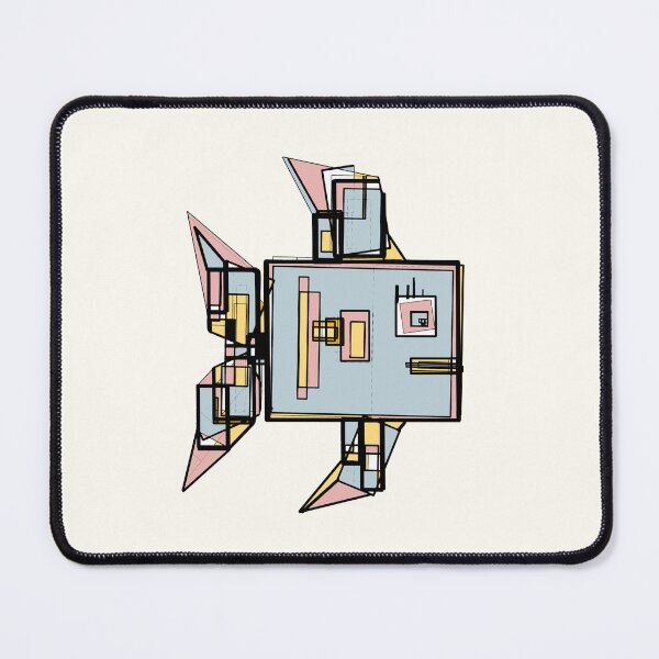 Item preview, Angular fish 2 (beige background) designed and sold by MentaLee.