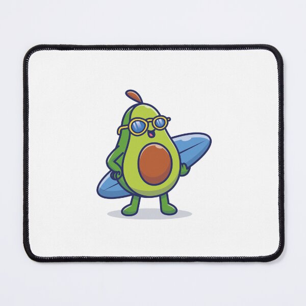 Item preview, Cute Avocado With Surfboard designed and sold by Haxino.