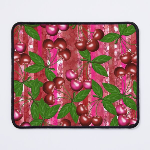 Item preview, Delicious cherries glossy glitter colored fashion, art by Miguel Matos Official designed and sold by MiguelMatosArt.