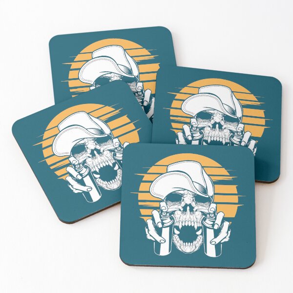 Item preview, Graffiti skull artist sun rise fatal spray designed and sold by Solarman.