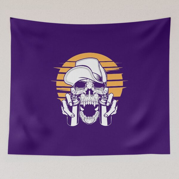 Item preview, Graffiti skull artist sun rise fatal spray designed and sold by Solarman.