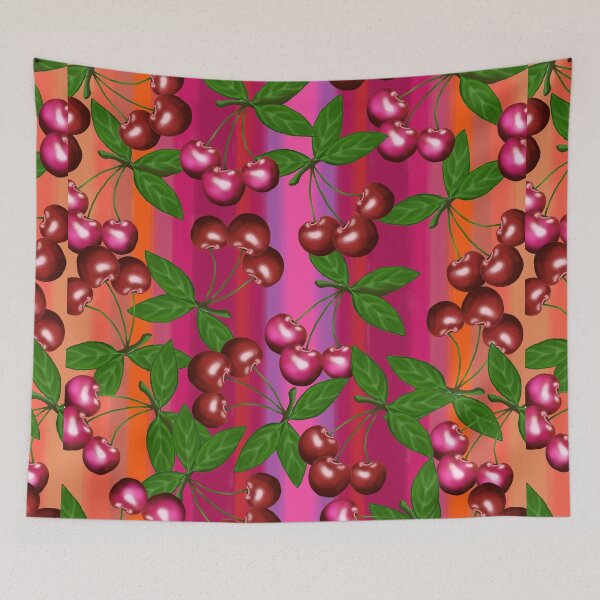 Item preview, Colorful fashion delicious cherries, art by Miguel Matos Official designed and sold by MiguelMatosArt.