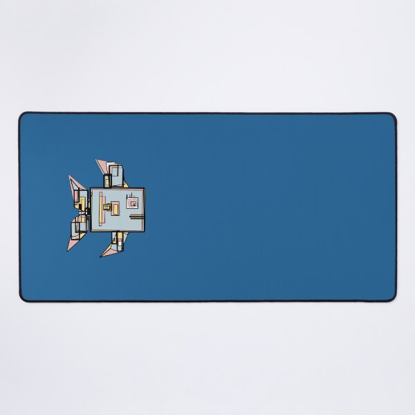 Item preview, Angular fish 2 (blue background) designed and sold by MentaLee.
