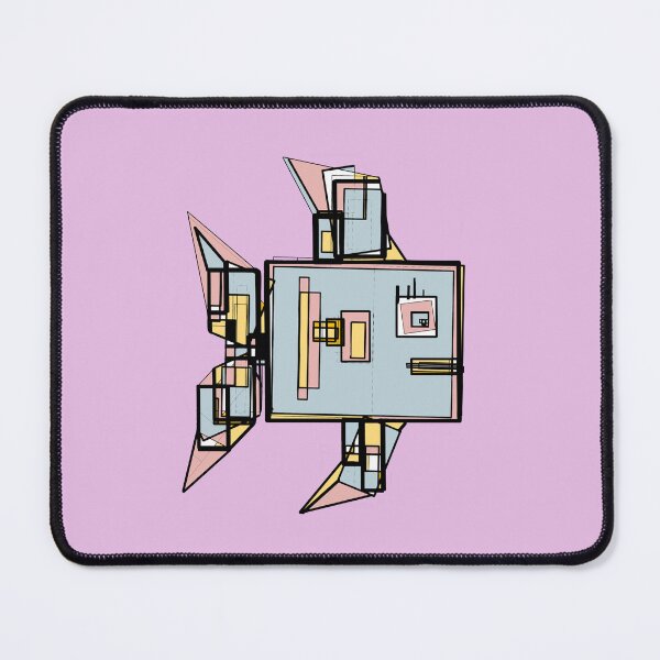 Item preview, Angular fish 2 (pink background) designed and sold by MentaLee.
