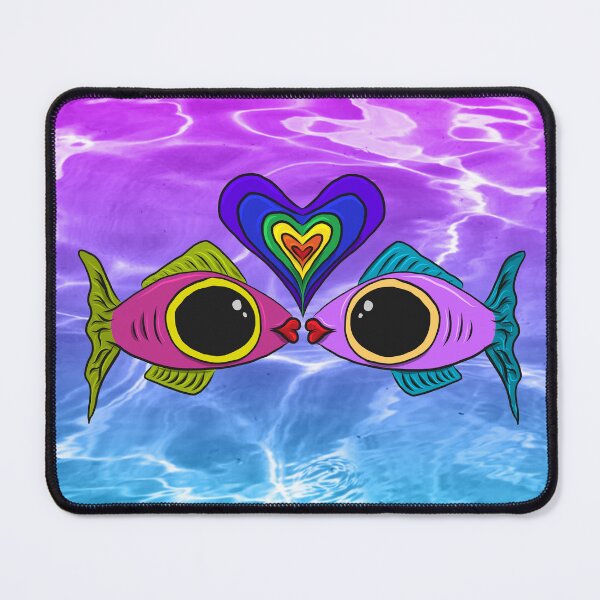 Item preview, Psychedelic Fish In Love designed and sold by Slydell1.
