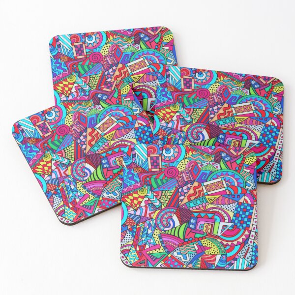 Item preview, Abstract geometric colorful pattern designed and sold by cutecrazytshirt.