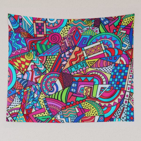 Item preview, Abstract geometric colorful pattern designed and sold by cutecrazytshirt.