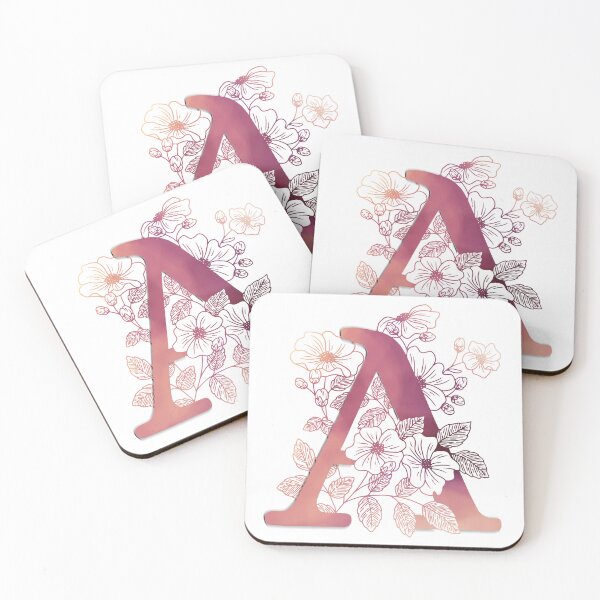 Item preview, A | Initial | Personalize | Pink designed and sold by AdoptKM.
