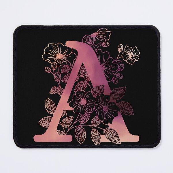 Item preview, A | Initial | Personalize | Pink designed and sold by AdoptKM.