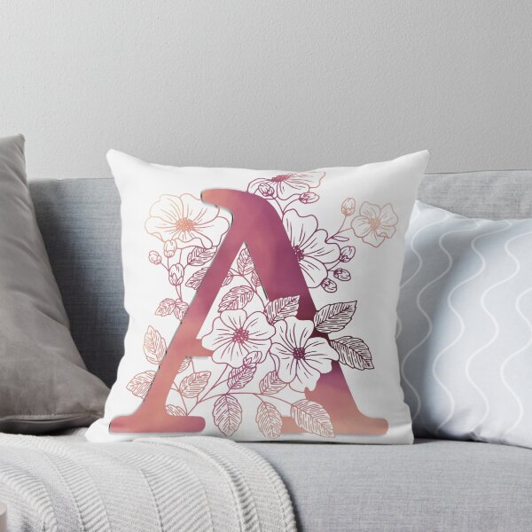 Item preview, A | Initial | Personalize | Pink designed and sold by AdoptKM.