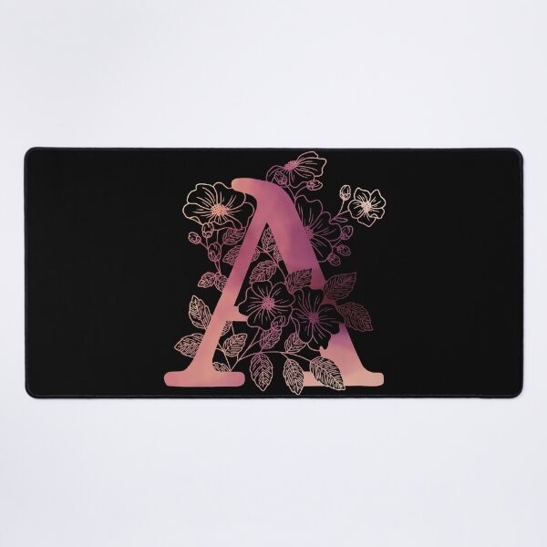 Item preview, A | Initial | Personalize | Pink designed and sold by AdoptKM.