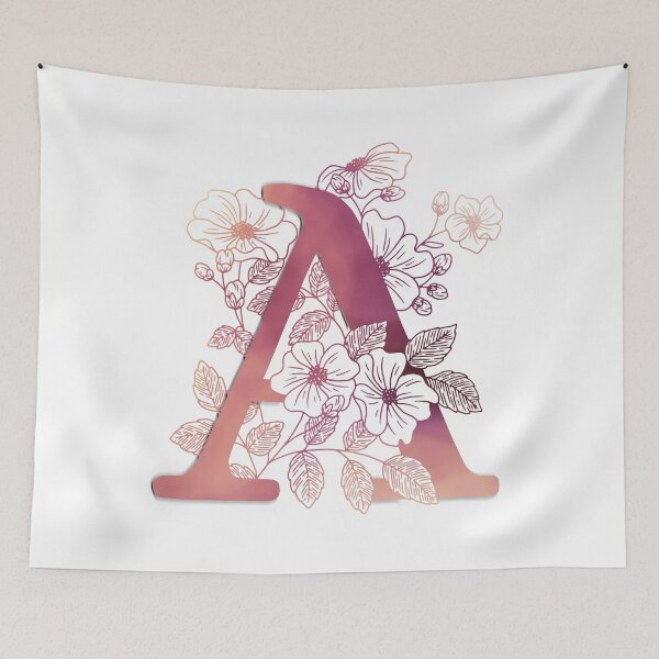Item preview, A | Initial | Personalize | Pink designed and sold by AdoptKM.