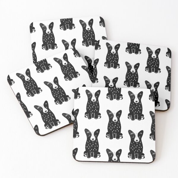 Item preview, Block printed cardigan corgi designed and sold by gavayka.