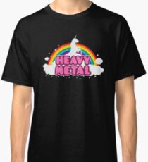 Camiseta clásica Unicornio de heavy metal
