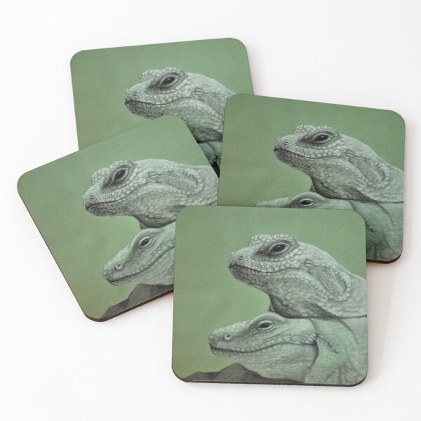Item preview, Pair of Lizards - Chalk & Charcoal designed and sold by PoizenThorn.