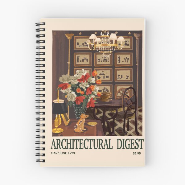 Aperçu de l'œuvre Inspiré de la couverture vintage Architectural Digest 1973 créée et vendue par Ainhoa Abad.